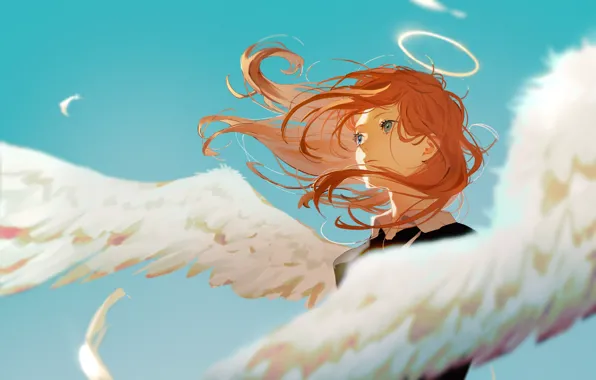 Небо, ангел, демон, фэнтези, парень, Chainsaw Man, Angel Devil