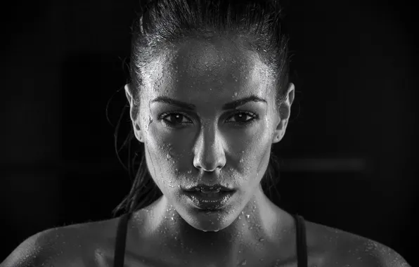 Картинка brunette, Melissa Riso, perspiration, female athlete