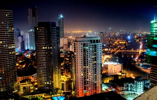 Картинка ночь, Индонезия, night, Джакарта, Indonesia, Jakarta