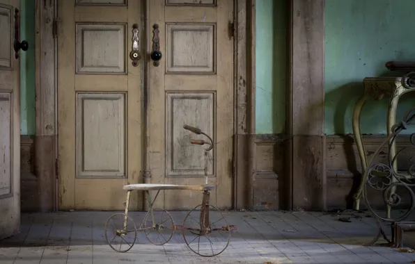 Картинка велосипед, фон, комната