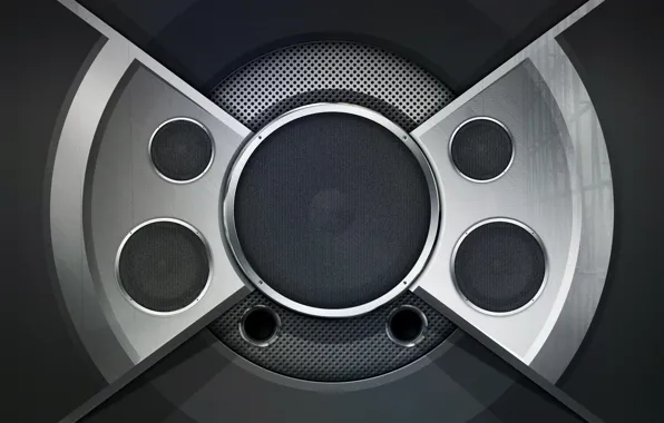 Дизайн, отражение, динамик, audiogasm