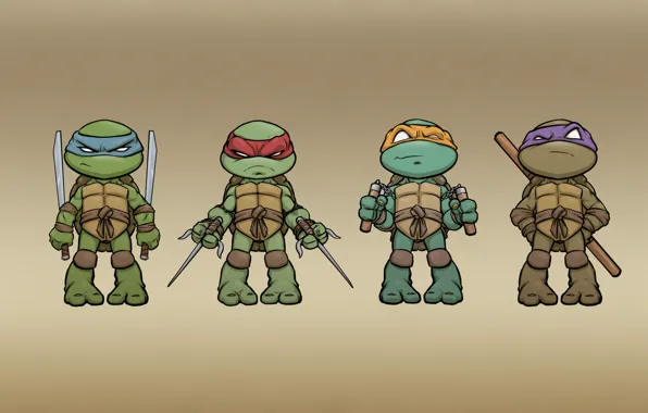Минимализм, Черепашки-ниндзя, TMNT, Teenage Mutant Ninja Turtles, черепашки ниндзя