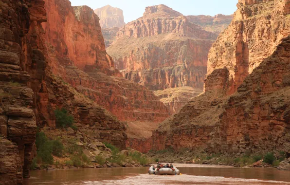Картинка river, Grand Canyon, boat, rafting