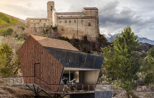 Дизайн, замок, строение, YAC Competition, Particula Observatory Houses