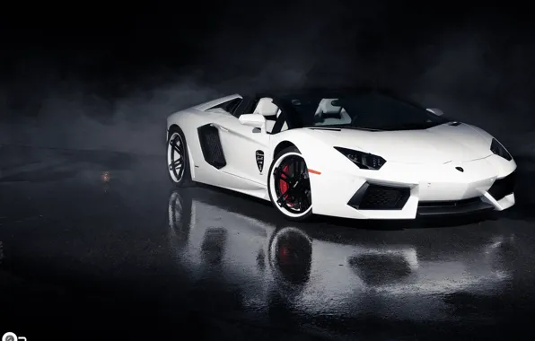 Картинка White, Aventador, lamborgini, LP-700/4