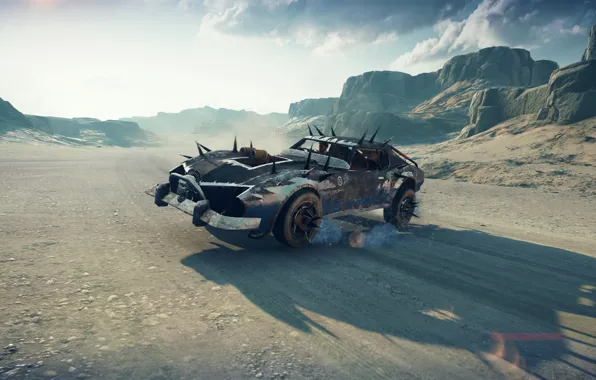 Car, game, sky, Mad Max