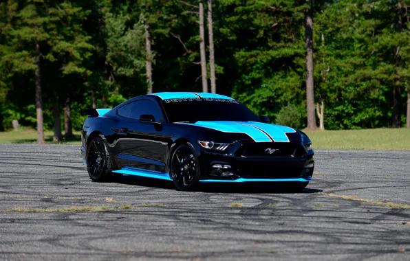 Mustang, Ford, парковка, Fastback