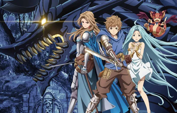Sword, game, armor, anime, ken, blade, dragon, fang