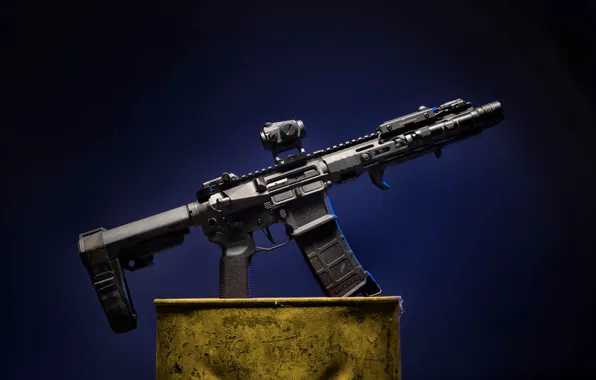 Дизайн, оружие, фон, AR 15, штурмовая винтовка