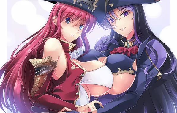Girl, fantasy, sexy, cleavage, long hair, dress, boobs, anime
