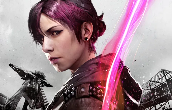 Картинка neon, dlc, Infamous: Second Son, inFAMOUS First Light, Abigail Walker