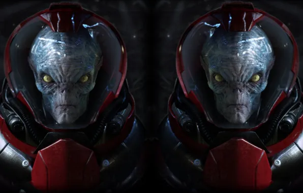 Aliens, Fantasy, two, portrait