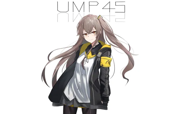 Девушка, белый фон, Girls Frontline, Девушки фронта