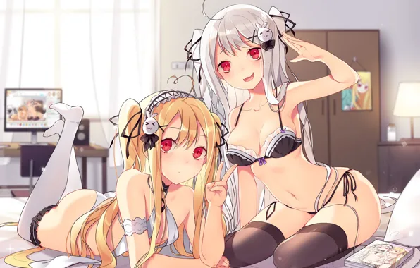 Kawaii, pantsu, bra, panties, boobs, breast, anime, tits