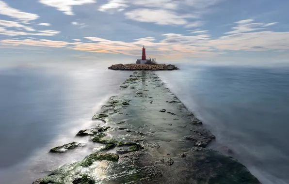 Берег, маяк, Alicante, Bocana del Puerto de Villajoyosa