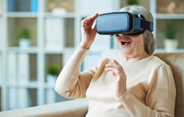 Картинка woman, Oculus, surprise, eyewear, virtual reality