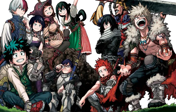 Аниме, арт, Boku no Hero Academia, Моя геройская академия