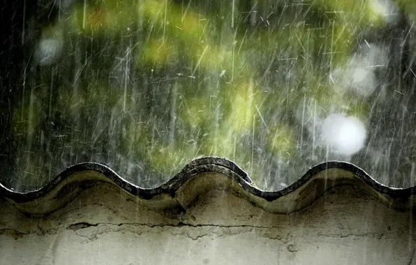 Картинка мокро, грусть, дождик, крыша, шифер