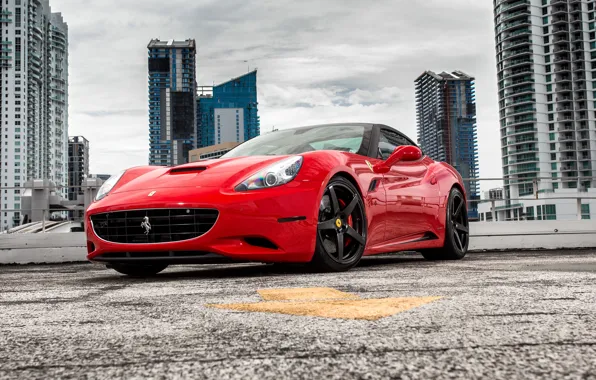 Картинка City, Ferrari, Red, California