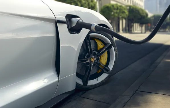 Колесо, Porsche, зарядка, Turbo S, 2020, Taycan