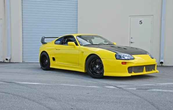 Картинка supra, toyota, yellow