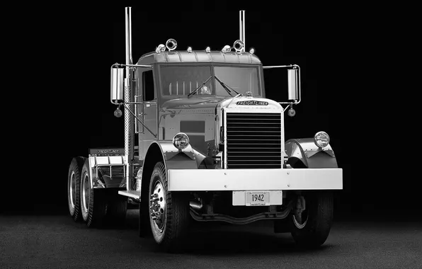 Картинка фон, грузовик, полумрак, передок, track, тягач, Freightliner, трак