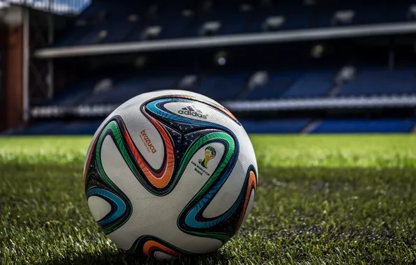 Картинка Balls, Adidas, Match, Brazuca, FIFA World Cup, stadium.