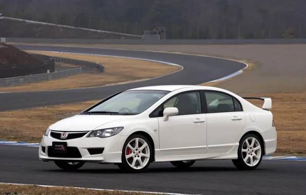 Картинка трасса, Хонда, Honda, гоночная, Civic, Type R