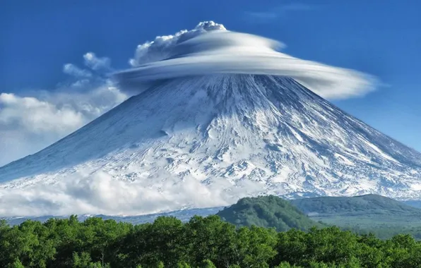 Картинка nature, clouds, mountain, snow
