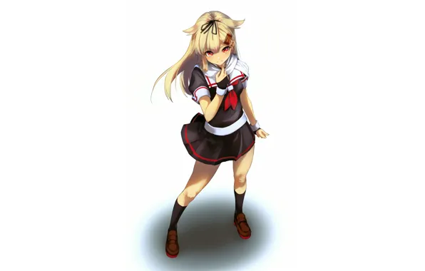 Girl, long hair, dress, anime, beautiful, pretty, blonde, attractive