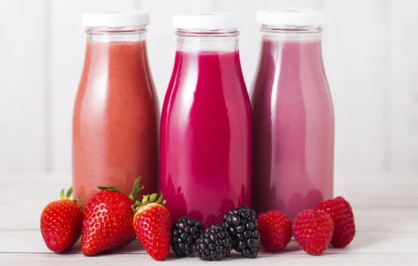 Ягоды, малина, клубника, сок, juice, ежевика, strawberry, raspberry
