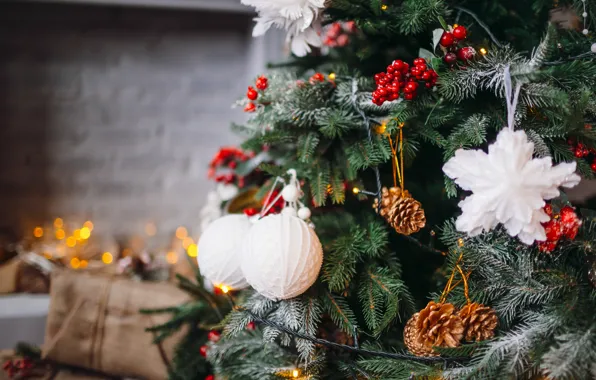 Картинка украшения, шары, елка, Новый Год, Рождество, Christmas, balls, New Year