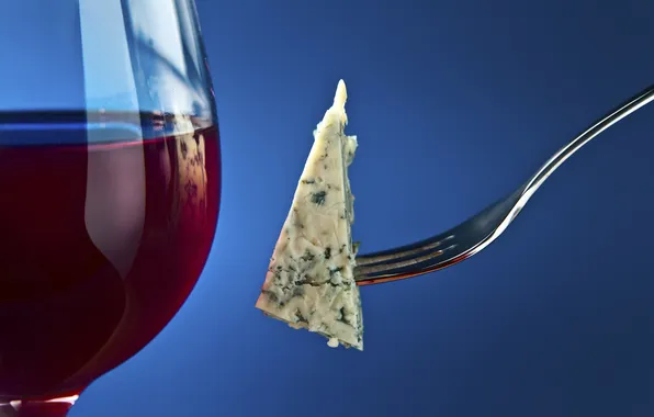 Картинка wine, wineglass, blue cheese, roqueford
