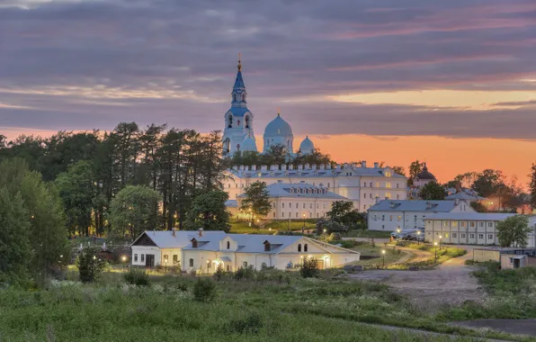 Пейзаж, природа, вечер, монастырь, Карелия, Валаам, Сергей Гармашов
