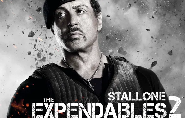 Солдат, Слай, Sylvester Stallone, Неудержимые 2, Expendables 2