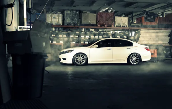 Профиль, white, wheels, Honda, Accord, хонда, аккорд, Galpin