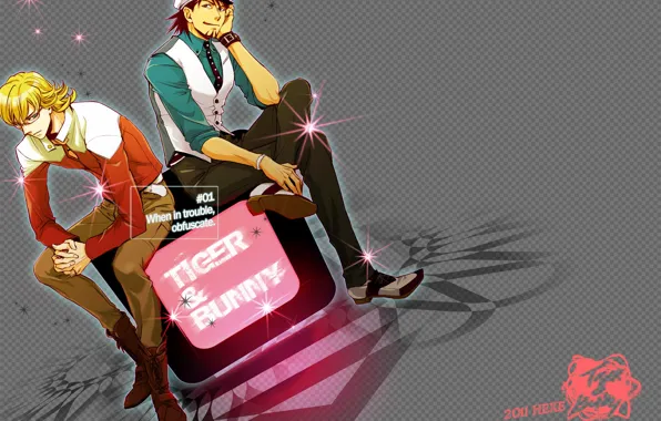 Фон, арт, парни, Котецу, Тигр и кролик, Барнаби, Tiger & Bunny