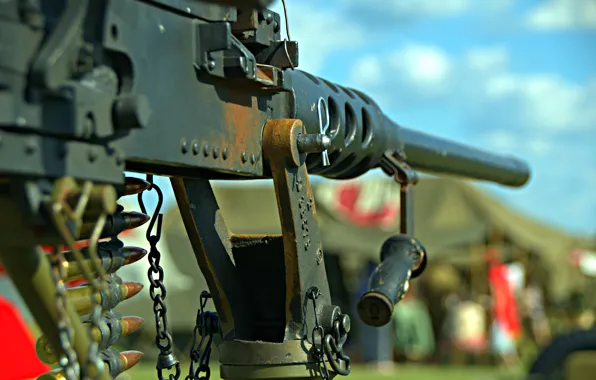 Картинка макро, пулемёт, станковый, machine gun, Браунинг M2