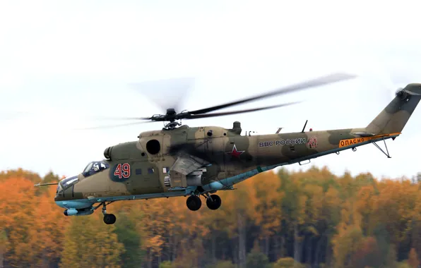 ВВС РФ, Hind, ОКБ М. Л. Миля, Ми-24П, изделие 243, советский/российский ударный вертолёт