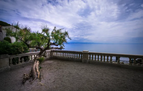 Пейзаж, панорама, перилла, Opatija - Croatia