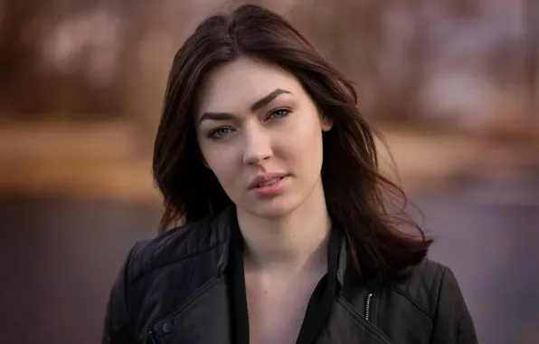 Girl, smile, jacket