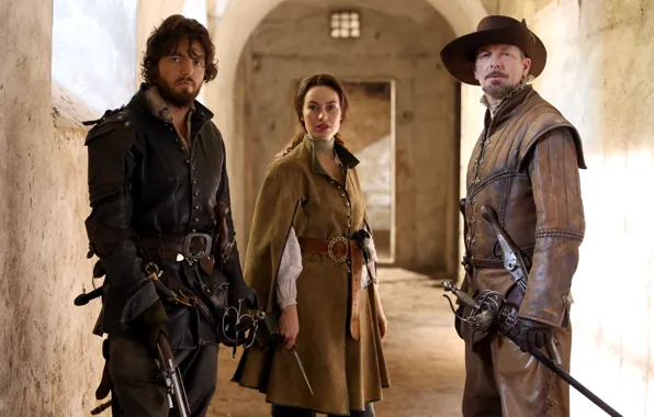 Сериал, Мушкетеры, The Musketeers, Tom Burke, Hugo Speer, Maimie McCoy