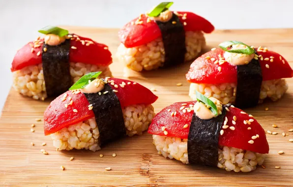 Рыба, суши, кунжут, Японская кухня