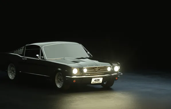 Mustang, Ford, Авто, Ретро, Машина, Ford Mustang, 1965, Fastback