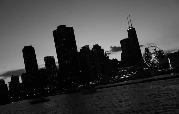 Картинка небоскребы, Чикаго, USA, америка, Chicago, сша, мегаполис, illinois