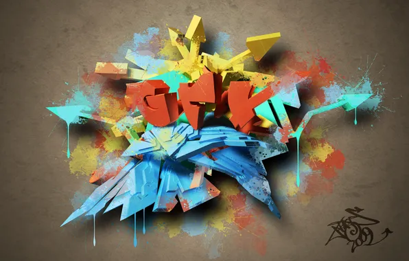 Картинка краски, граффити, SplatterGraf