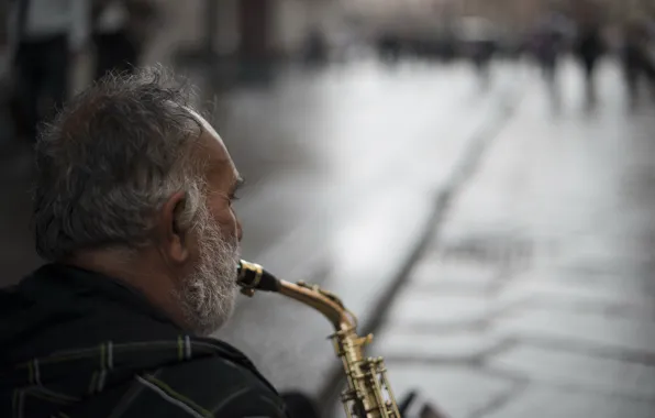 Картинка музыка, Street, Saxophone