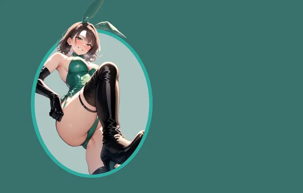 Girl, sexy, boobs, rabbit, anime, pretty, breasts, babe