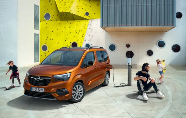 Картинка Дети, Opel, Коричневый, Мужчина, Металлик, 2021, Combo-e Life, Пассажирских электромобиль