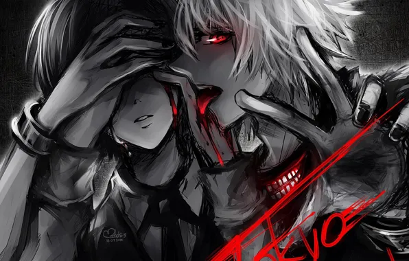 Обои Канеки. Wallpaper Kaneki.